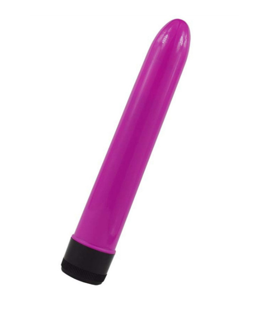 Vibromasseur dur rose violet 17.5 cm - ZOD-010